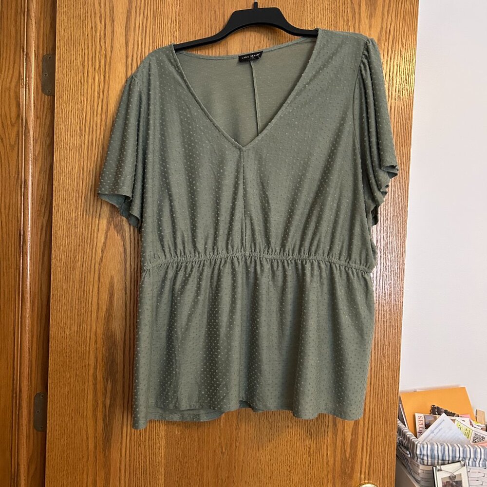 26/28 Lane Bryant  sage top